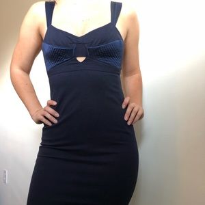 Navy cocktail dress